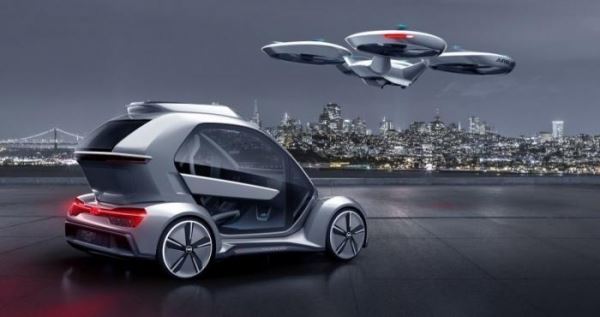 Летающий автомобиль Pop.Up Next: Audi в небе, Airbus на земле (19 фот