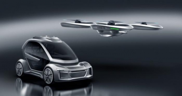 Летающий автомобиль Pop.Up Next: Audi в небе, Airbus на земле (19 фот