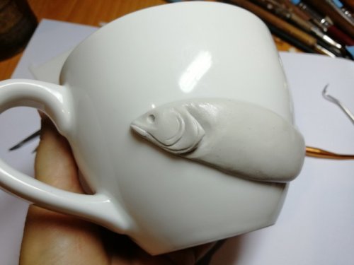 Декор для кружки в виде невероятно реалистичной рыбы (24 фото)