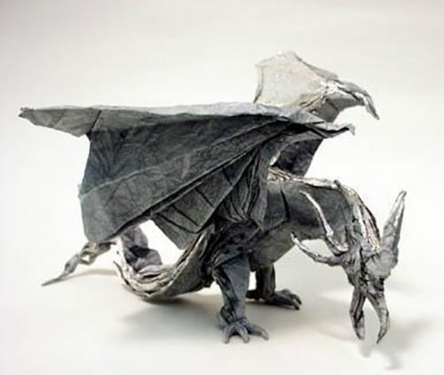 Шедевры бумажного искусства: оригами (25 фото)