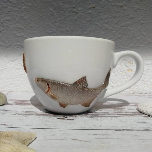 Декор для кружки в виде невероятно реалистичной рыбы (24 фото)