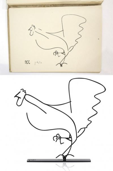 Рисунки из старой книги, превращённые в скульптуры (13 фото)