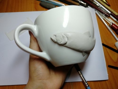 Декор для кружки в виде невероятно реалистичной рыбы (24 фото)